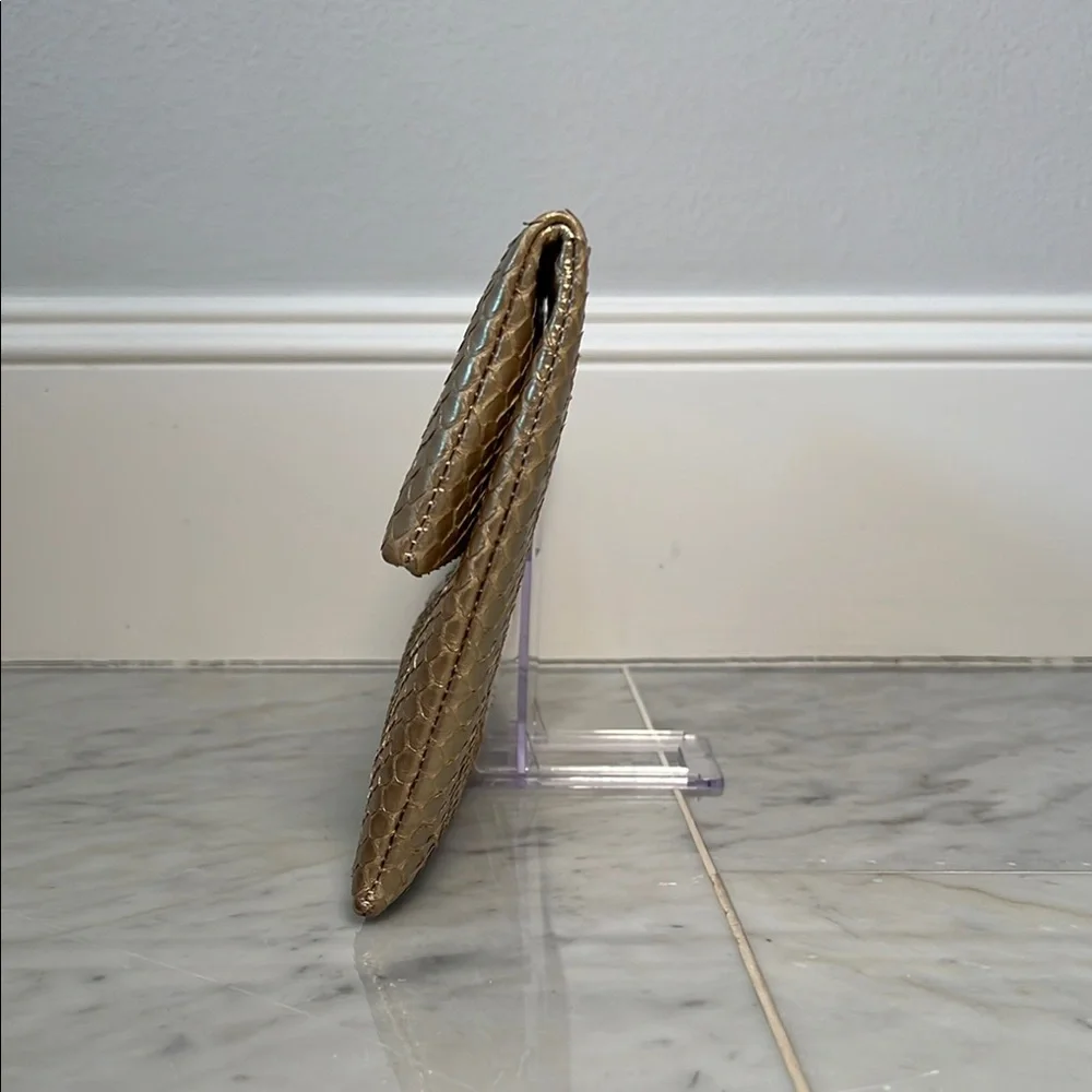 Python Champagne Gold Clutch - Picture 5 of 5